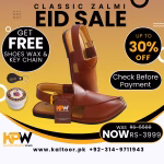 KPW Classic Zalmi Peshawari Chappal Shine Brown Color