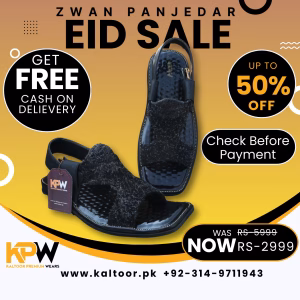 KPW ZWAN PANJEDAR – Premium Black Suede Leather Sandal for Men & Women